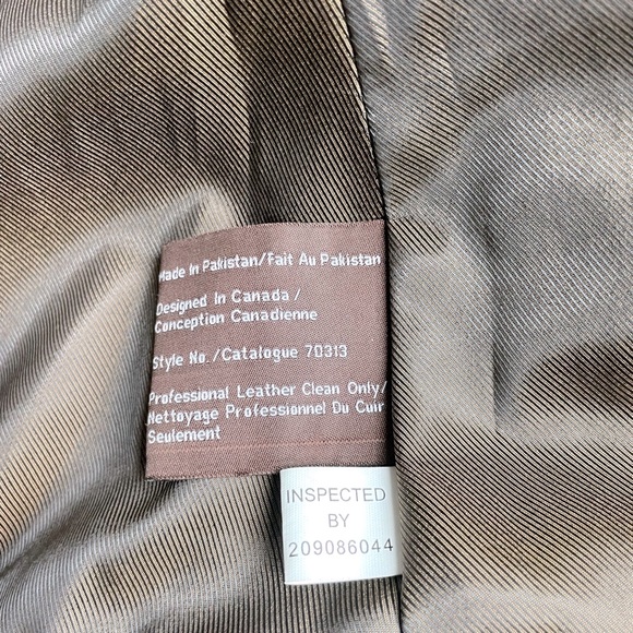 Danier Chocolate Brown Leather Jacket - Picture 3 of 16